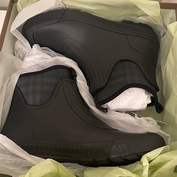 Vintage Check Neoprene Rubber Rain Boots Size 41 - Picture 4 of 14